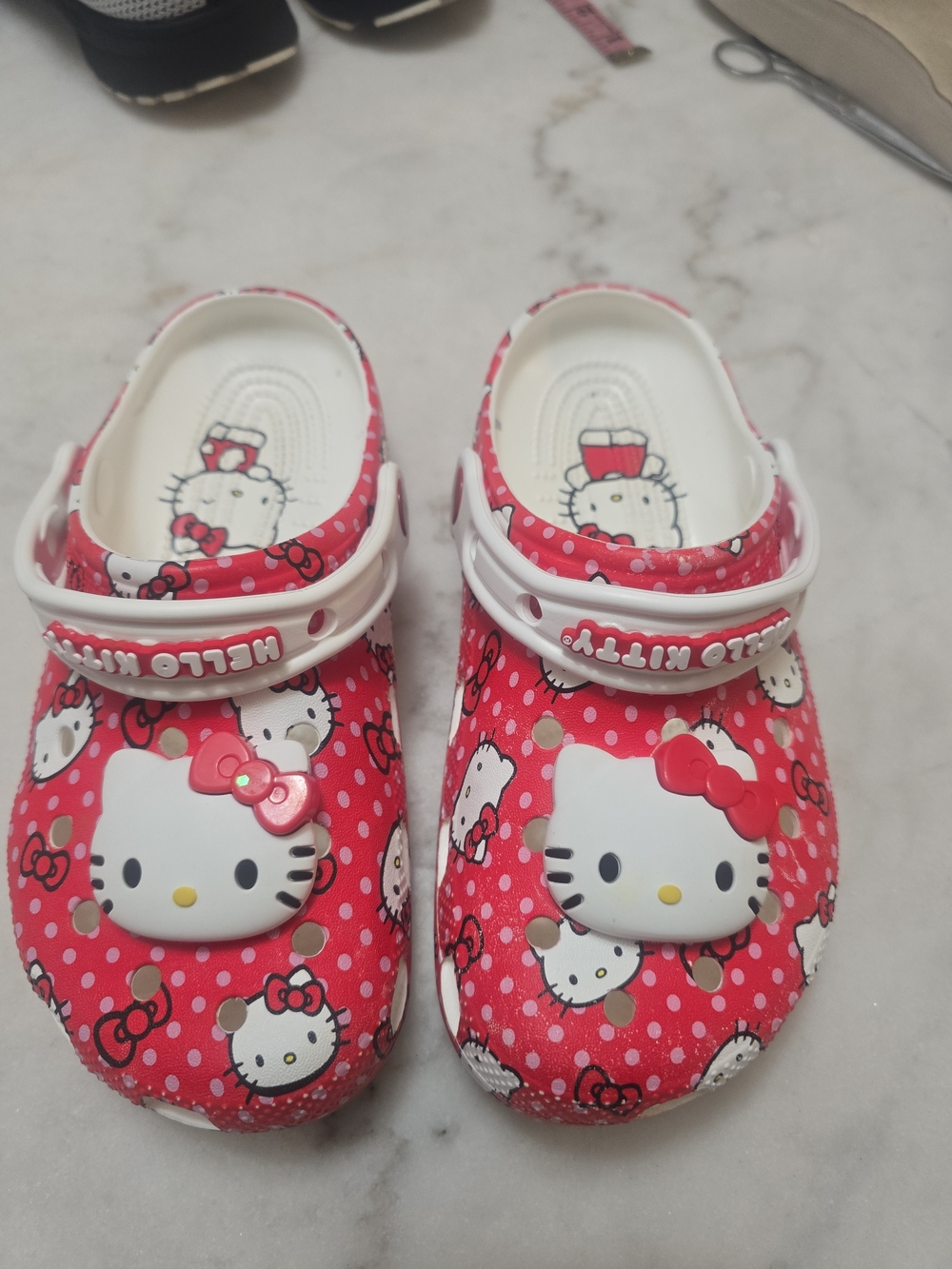 Hello Kitty Red Polka Dot Slip-On Clogs